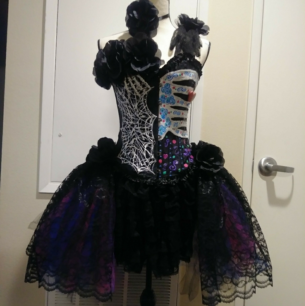 Day Of The Dead Inspired Corset Couture Costumes